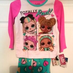 Brand new youth girls LOL surprise size 4 pajama set